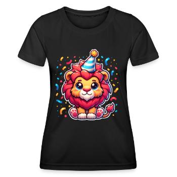 Leo Birthday Confetti - Women's Functional T-Shirt - black - Front - AI Model Female 172 light (172cm)