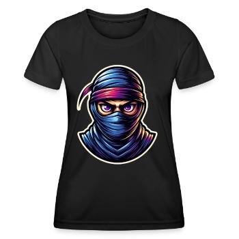Ninja - T-shirt sport Femme - noir - Devant - AI Model Female 172 light (172cm)