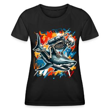 Tauchen Taucher - Frauen Funktions-T-Shirt - Schwarz - Vorne - AI Model Female 172 light (172cm)