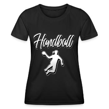 Handball, handballeur, handballeur - T-shirt sport Femme - noir - Devant - AI Model Female 172 light (172cm)