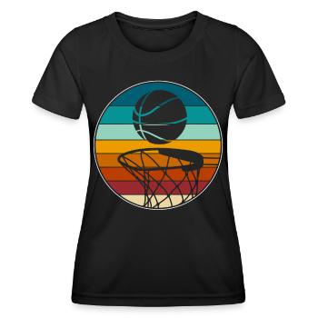 Basketball Basketballer - Frauen Funktions-T-Shirt - Schwarz - Vorne - AI Model Female 172 light (172cm)