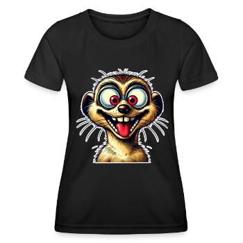 Suricate - T-shirt sport Femme - noir - Devant - AI Model Female 172 light (172cm)