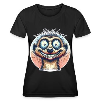 Suricate - T-shirt sport Femme - noir - Devant - AI Model Female 172 light (172cm)