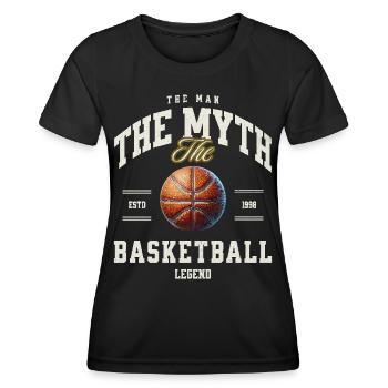 Basketball Basketballer - Frauen Funktions-T-Shirt - Schwarz - Vorne - AI Model Female 172 light (172cm)