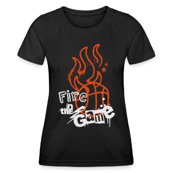Basketball Basketballer - Frauen Funktions-T-Shirt - Schwarz - Vorne - AI Model Female 172 light (172cm)