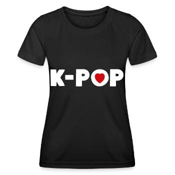 K-Pop Korean Pop Music Lover - Frauen Funktions-T-Shirt - Schwarz - Vorne - AI Model Female 172 light (172cm)