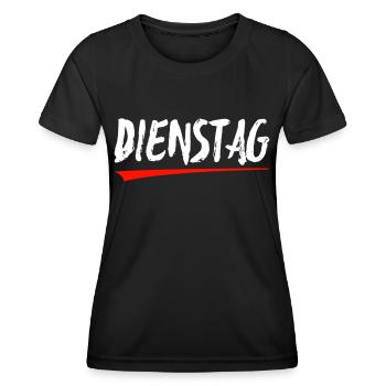 Mardi - T-shirt sport Femme - noir - Devant - AI Model Female 172 light (172cm)