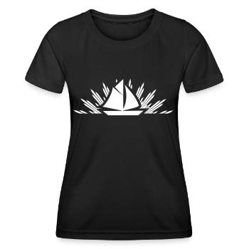 ship - Women's Functional T-Shirt - black - Front - AI Model Female 172 light (172cm)