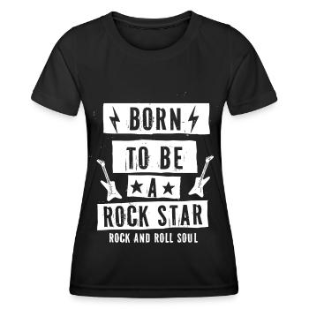 Geboren, um ein zu sein Grafik - Frauen Funktions-T-Shirt - Schwarz - Vorne - AI Model Female 172 light (172cm)