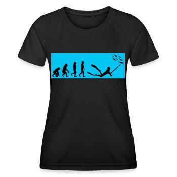Pêche sous-marine Pêche sous-marine Pêche au harpon - T-shirt sport Femme - noir - Devant - AI Model Female 172 light (172cm)