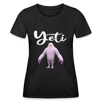 yeti - Women's Functional T-Shirt - black - Front - AI Model Female 172 light (172cm)