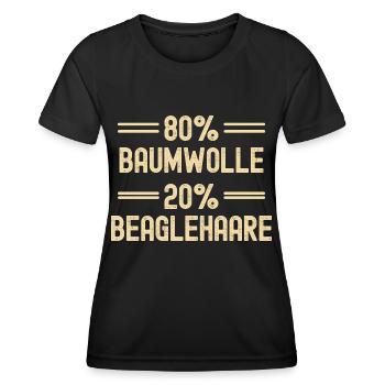 Lustiger Beagle Spruch für Beagle Liebhaber - Frauen Funktions-T-Shirt - Schwarz - Vorne - AI Model Female 172 light (172cm)