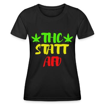 Politik Anti Rassismus Geschenk - Frauen Funktions-T-Shirt - Schwarz - Vorne - AI Model Female 172 light (172cm)