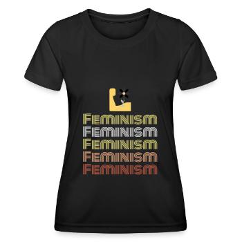 Cadeau féministe féministe féministe - T-shirt sport Femme - noir - Devant - AI Model Female 172 light (172cm)