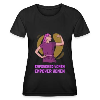 Cadeau féministe féministe féministe - T-shirt sport Femme - noir - Devant - AI Model Female 172 light (172cm)