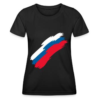 République tchèque - T-shirt sport Femme - noir - Devant - AI Model Female 172 light (172cm)