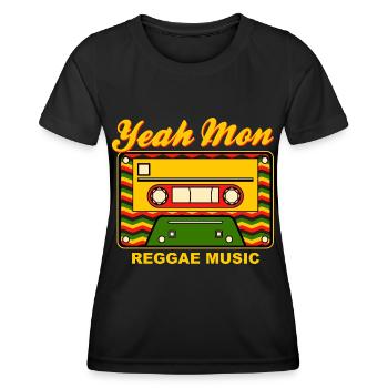 Jamaica Reggae Music Jamaica - Women's Functional T-Shirt - black - Front - AI Model Female 172 light (172cm)