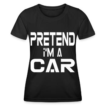 Ich bin ein Auto schnelles Halloween Kostüm - Frauen Funktions-T-Shirt - Schwarz - Vorne - AI Model Female 172 light (172cm)