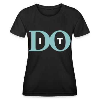 Fais-le - T-shirt sport Femme - noir - Devant - AI Model Female 172 light (172cm)
