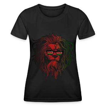Kenia - Frauen Funktions-T-Shirt - Schwarz - Vorne - AI Model Female 172 light (172cm)
