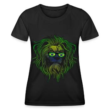 Brasilien - Frauen Funktions-T-Shirt - Schwarz - Vorne - AI Model Female 172 light (172cm)