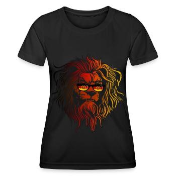 DDR - Frauen Funktions-T-Shirt - Schwarz - Vorne - AI Model Female 172 light (172cm)