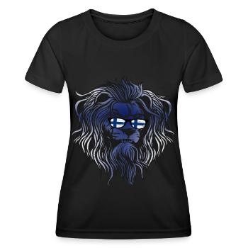 Finnland - Frauen Funktions-T-Shirt - Schwarz - Vorne - AI Model Female 172 light (172cm)