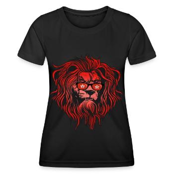 Hongkong - Frauen Funktions-T-Shirt - Schwarz - Vorne - AI Model Female 172 light (172cm)