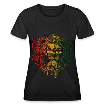 Ghana - T-shirt sport Femme - noir - Devant - AI Model Female 172 light (172cm)