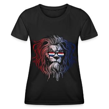 Niederlande - Frauen Funktions-T-Shirt - Schwarz - Vorne - AI Model Female 172 light (172cm)