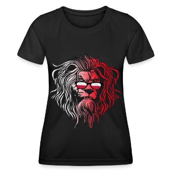 Polen - Frauen Funktions-T-Shirt - Schwarz - Vorne - AI Model Female 172 light (172cm)