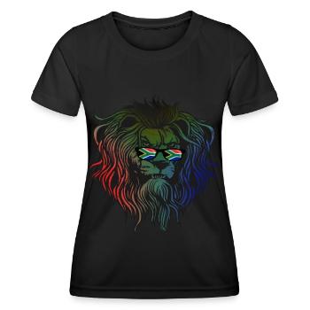 South Africa - Women's Functional T-Shirt - black - Front - AI Model Female 172 light (172cm)