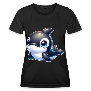Killer whale - Women's Functional T-Shirt - black - Front - AI Model Female 172 light (172cm)