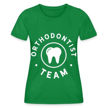 Orthodontic team jaw doctor orthodontics - Women's Functional T-Shirt - kelly green - Front - AI Model Female 172 dark (172cm)