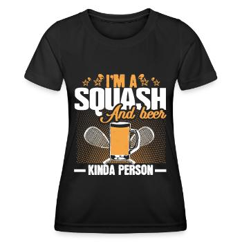 Squash tournoi de squash - T-shirt sport Femme - noir - Devant - AI Model Female 172 light (172cm)