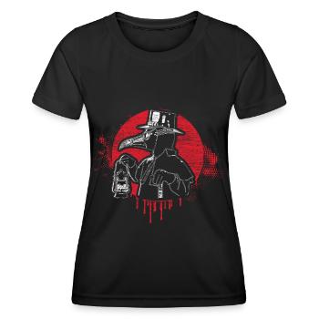 Creepy Doctor Plague - Women's Functional T-Shirt - black - Front - AI Model Female 172 light (172cm)