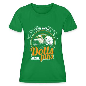 Voodoo Magic Curse Gift - Women's Functional T-Shirt - kelly green - Front - AI Model Female 172 dark (172cm)