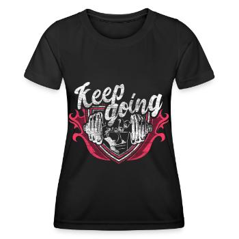 Weight Training Gym Workout Gift - Women's Functional T-Shirt - black - Front - AI Model Female 172 light (172cm)