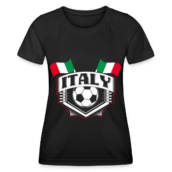Championnat d’Italie de football - T-shirt sport Femme - noir - Devant - AI Model Female 172 light (172cm)