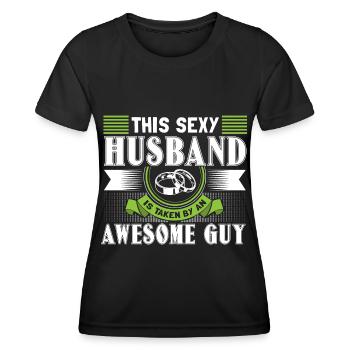 Homo Ehe Ehemänner Geschenk - Frauen Funktions-T-Shirt - Schwarz - Vorne - AI Model Female 172 light (172cm)