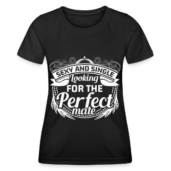 Single Solo Party - T-shirt sport Femme - noir - Devant - AI Model Female 172 light (172cm)