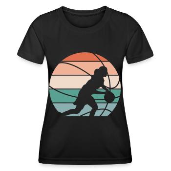 Basketball Basketball Basketball Femme Basketball - T-shirt sport Femme - noir - Devant - AI Model Female 172 light (172cm)