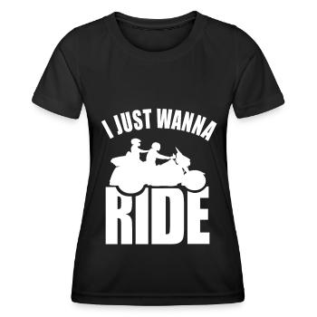 Couples Trike Biker Je veux juste un cadeau trike - T-shirt sport Femme - noir - Devant - AI Model Female 172 light (172cm)