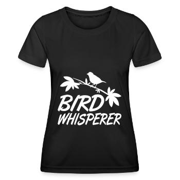 Bird Whisperer - Birdwatching - Birding Gifts - Women's Functional T-Shirt - black - Front - AI Model Female 172 light (172cm)