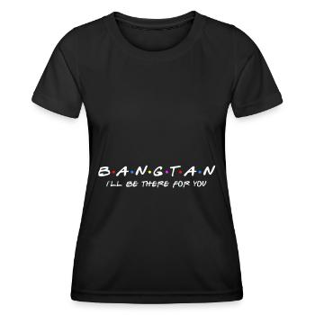 Bangtan KPOP Beats Korean Popmusik - Frauen Funktions-T-Shirt - Schwarz - Vorne - AI Model Female 172 light (172cm)