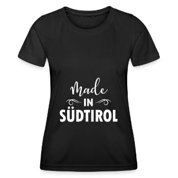 Südtirol Italien Winterurlaub Ski Schnee - Frauen Funktions-T-Shirt - Schwarz - Vorne - AI Model Female 172 light (172cm)