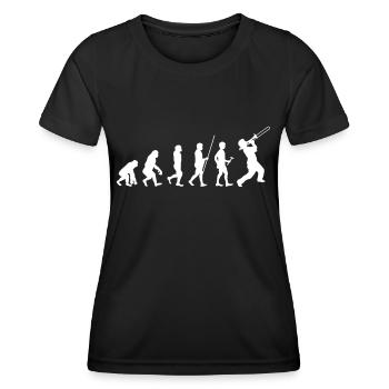 Concert Trombone Evolution Trombonist - T-shirt sport Femme - noir - Devant - AI Model Female 172 light (172cm)