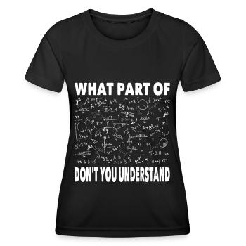 Mathematik Mathe Aufgaben Mathematiker Geschenk - Frauen Funktions-T-Shirt - Schwarz - Vorne - AI Model Female 172 light (172cm)