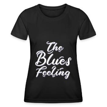 Le sentiment de blues - T-shirt sport Femme - noir - Devant - AI Model Female 172 light (172cm)