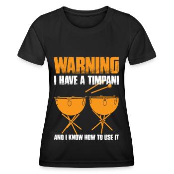 Musiciens de spectacles de concert - T-shirt sport Femme - noir - Devant - AI Model Female 172 light (172cm)